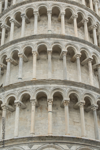 Arches of the Leaning Tower of Pisa