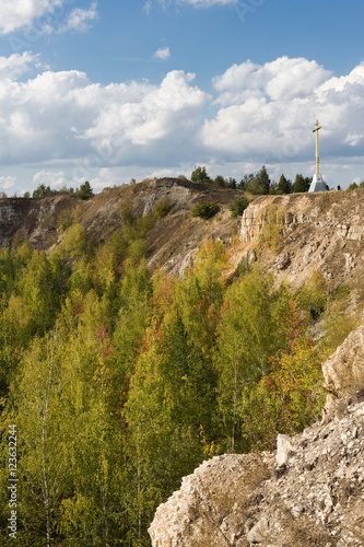 view of a cliff