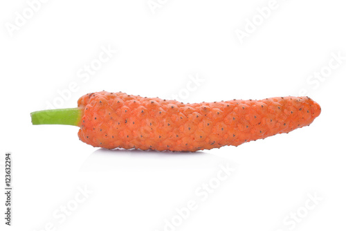 Long Pepper,genus Piper isolated on white photo