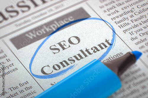 We're Hiring SEO Consultant. 3D.