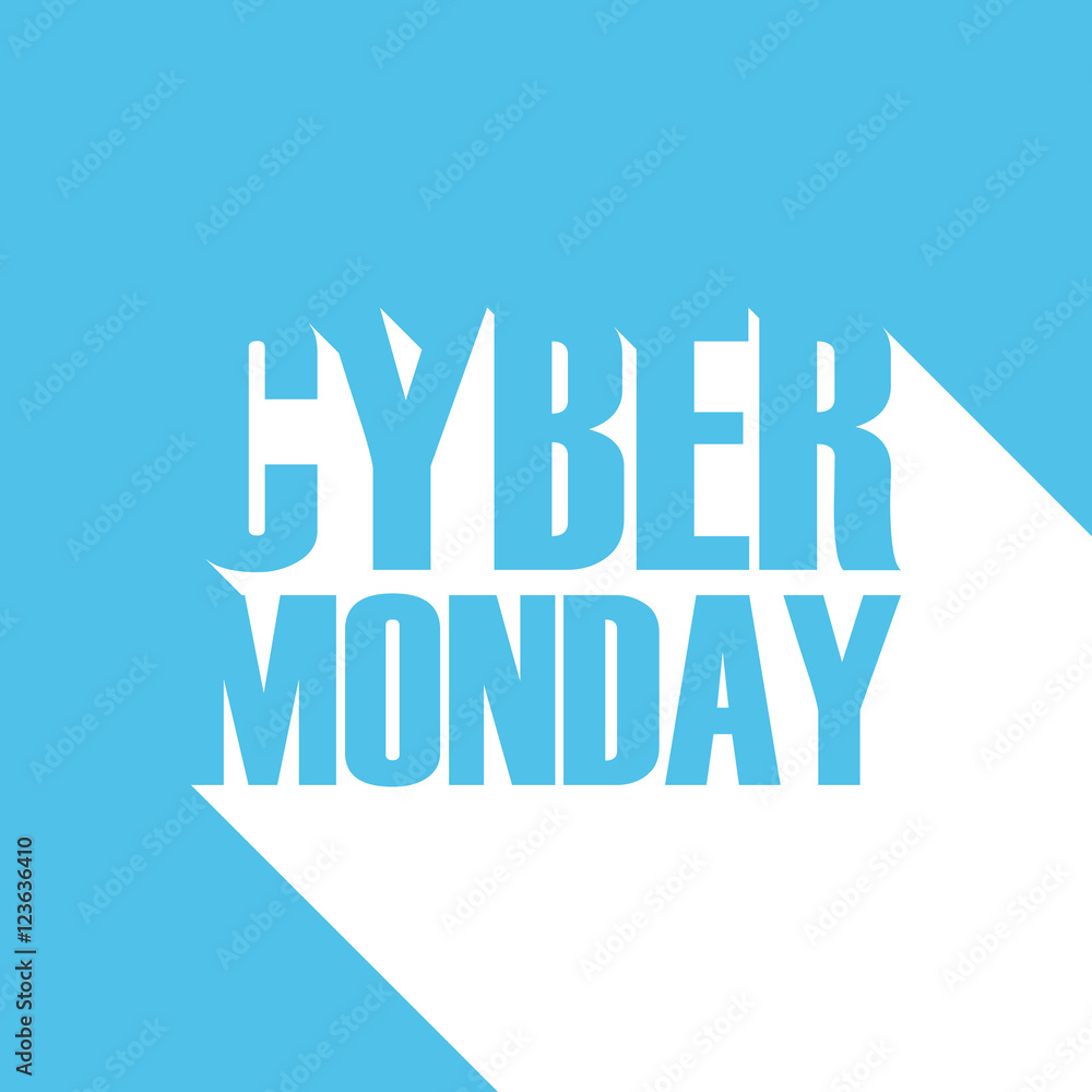 Cyber Monday sale banner for business, promotion and advertising. Vector illustration.