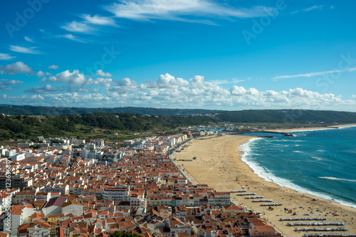 Nazare, a surfing paradise town - Nazare, Portugal © tarasan