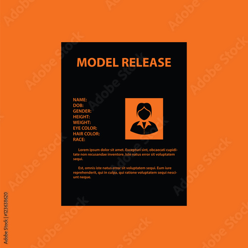 Icon of model release document