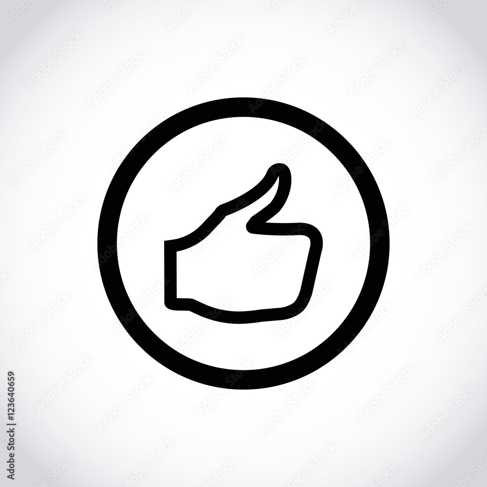 stock vector thumbs up icon vector like icon social network vector icon for app web site etc stock vector thumbs up icon vector like icon social network vector icon for app web site etc