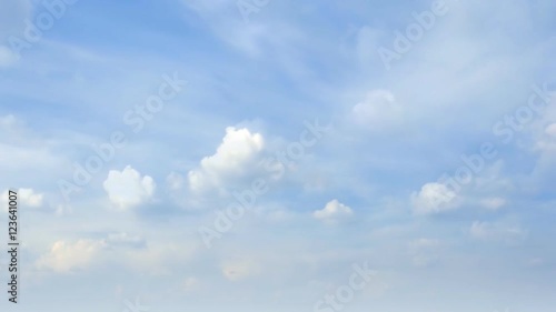 Loop of beautiful clouds on sky. Time lapse FHD