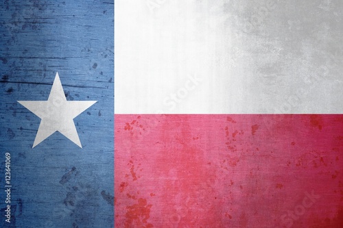 A grunge illustration of the state flag of Texas
