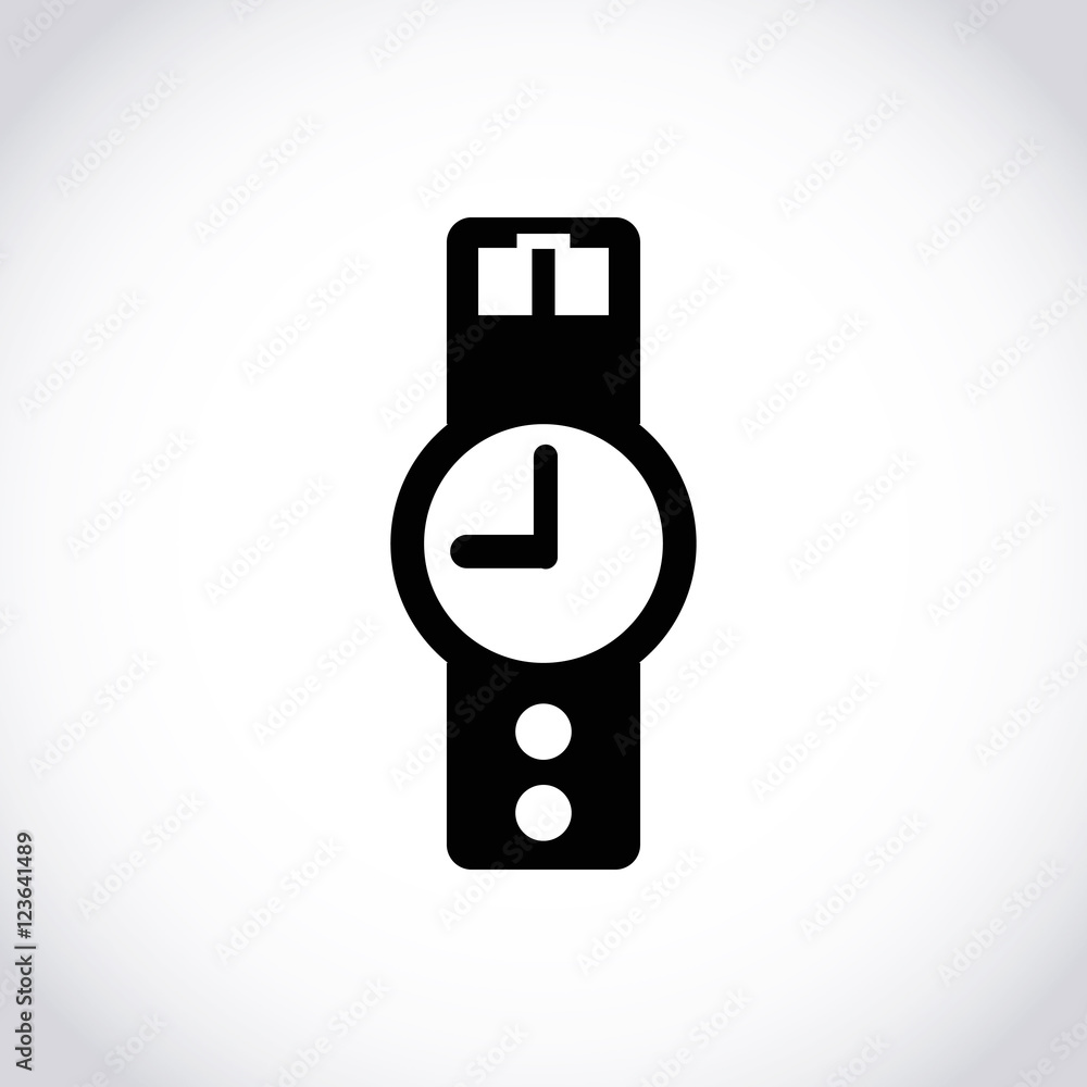 wristwatch icon stock vector illustration flat design wristwatch icon stock vector illustration flat design