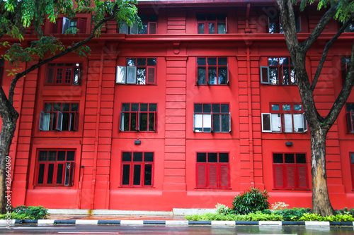 Photography Red Dot Design Museum, Singapore - September 25, 2016: Red Dot Design Museum Singapore is popular for tourist, It located on Maxwell road in Singapore