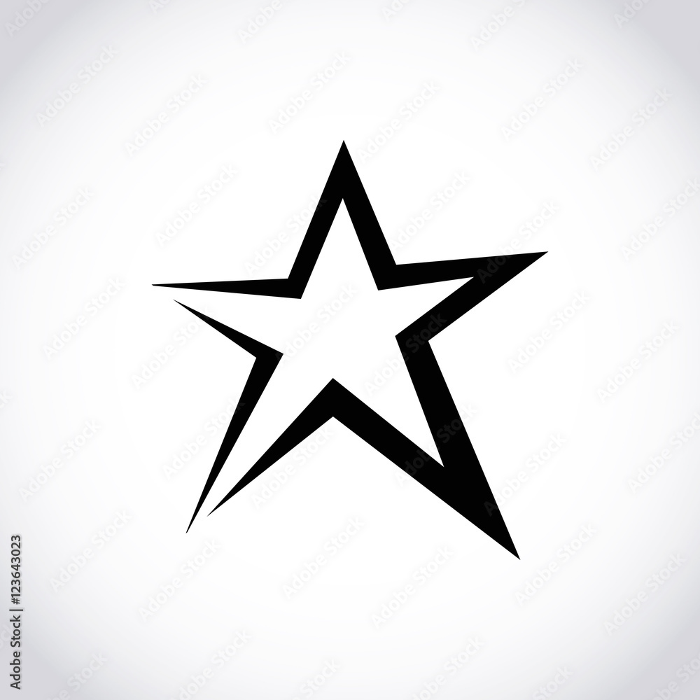 star icon stock vector illustration flat design star icon stock vector illustration flat design