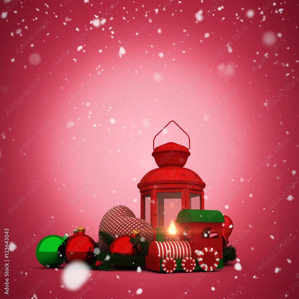Composite image of snow falling Composite image of snow falling