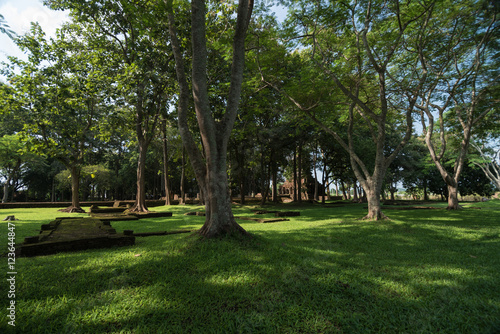 Wallpaper Mural Ancient pagoda at Wat pha sak temple,Chiang san,Thailand Torontodigital.ca