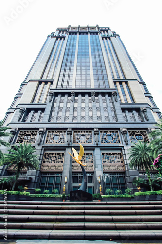 SINGAPORE - SEP 25 : Parkview Square on September 25, 2016 in Singapore. Parkview Square is one of the most expensive office buildings in Singapore. photo