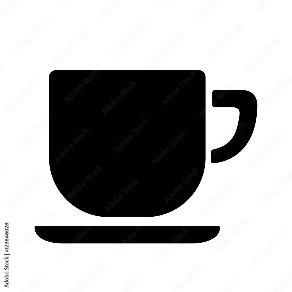 cup of coffee tea hot drink black vector icon on white backgroun cup of coffee tea hot drink black vector icon on white backgroun