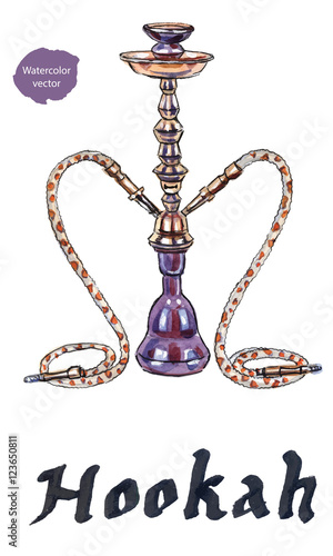 Eastern colorful and modern hookah