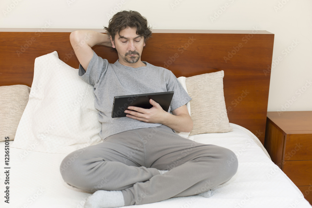 man with tablet pc man with tablet pc