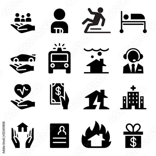insurance business icons