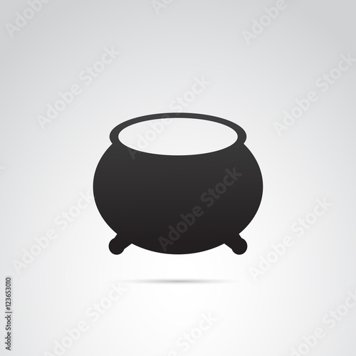Cauldron vector icon.