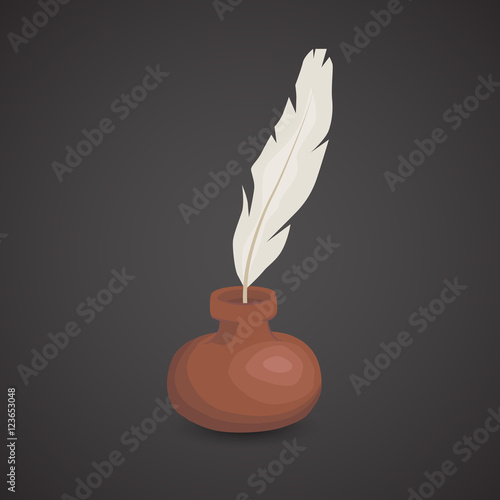 Quill vector icon.