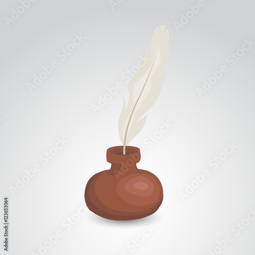 Quill vector icon.