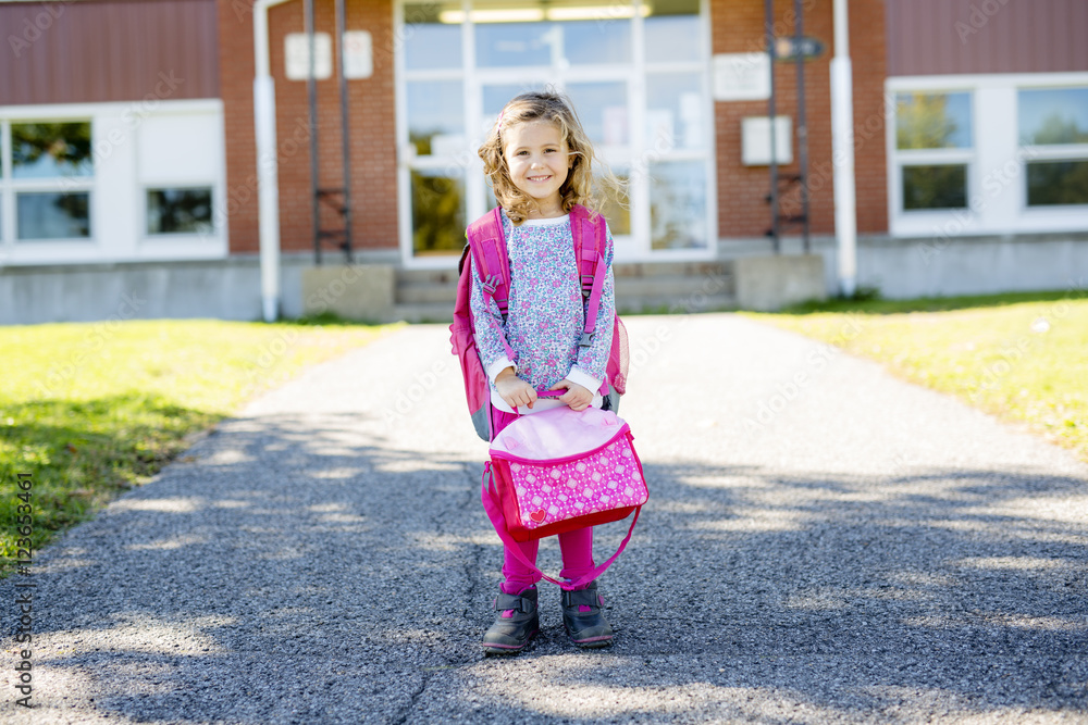 Pre-school student going to