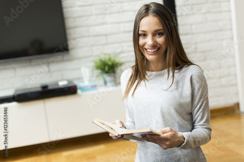 Woman with book