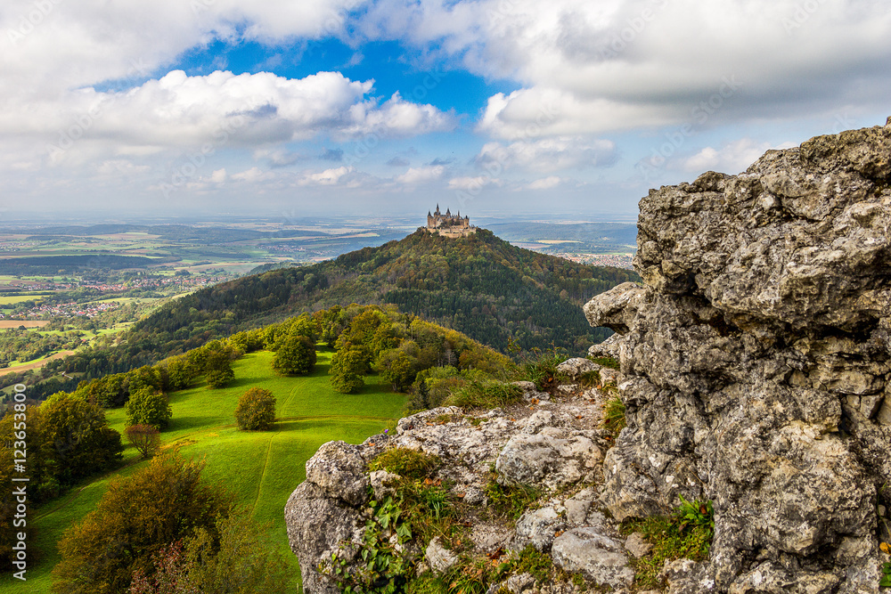 Burg Hohenzollern vom Zeller Horn Burg Hohenzollern vom Zeller Horn