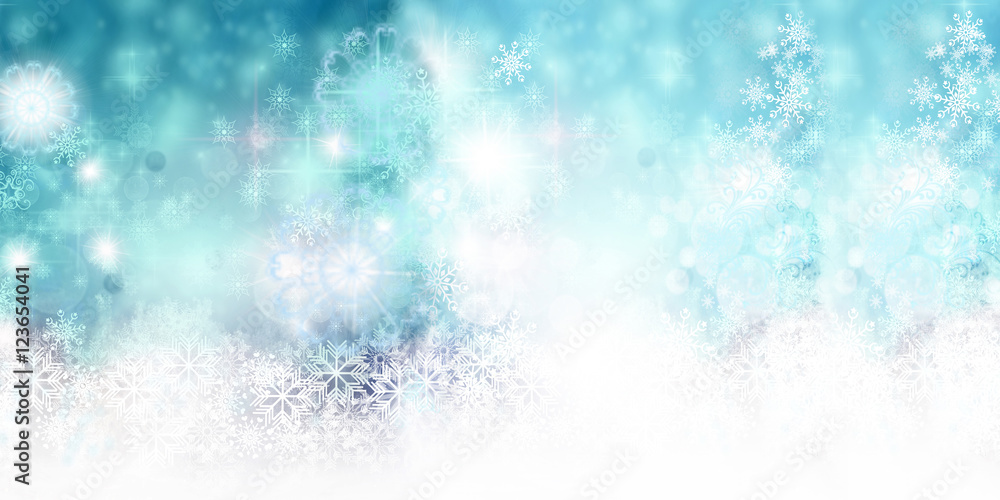 Frohe Weihnachten, Weihnachtsgruß, Weihnachtskarte: Hintergrund mit Sternen, Schneeflocken und abstraktem Engel :)