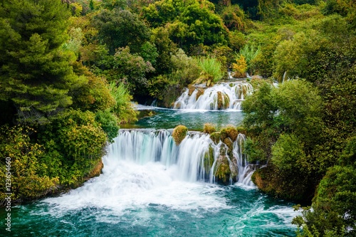 Waterfall of Krka National Park  Croatia