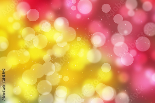 Abstract illustration bokeh light on colorful background