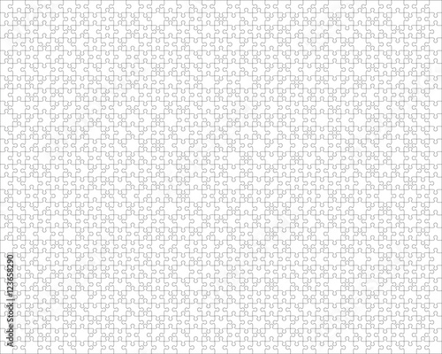 1000 Puzzle Pieces Vector Template