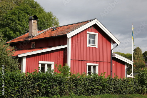 Traditional Swedish house,Vaxholm