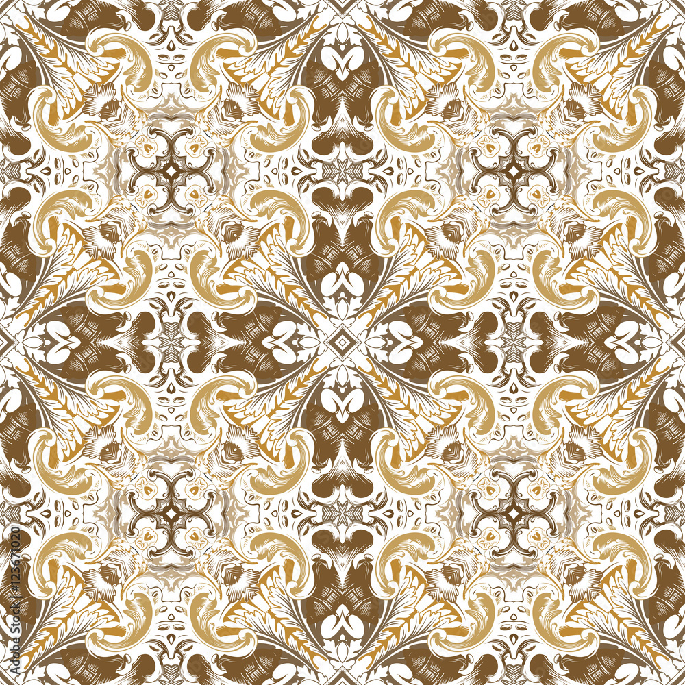 Vector seamless pattern with art ornament for design Vector seamless pattern with art ornament for design