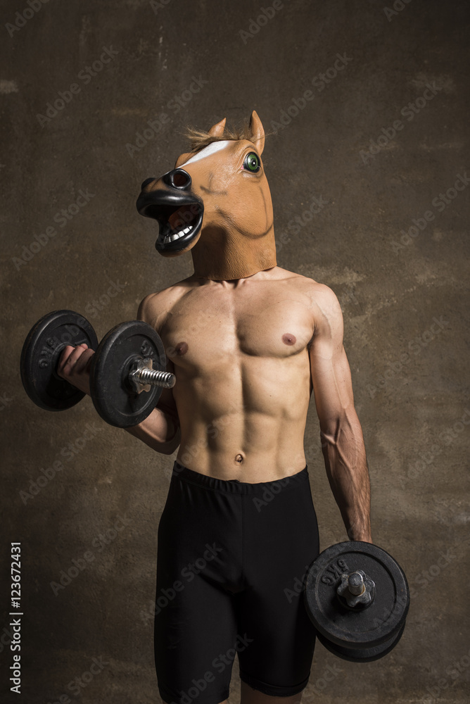 fitness horseface training something muscles