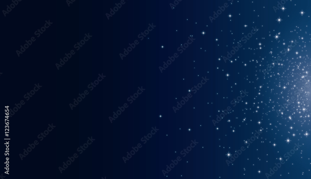 Fototapeta premium étoiles fond bleu