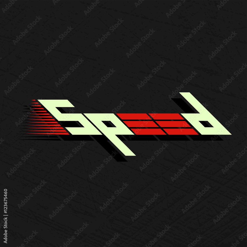 Obraz premium Speed internet abstract symbol. Speed logo design. Vector illustration.