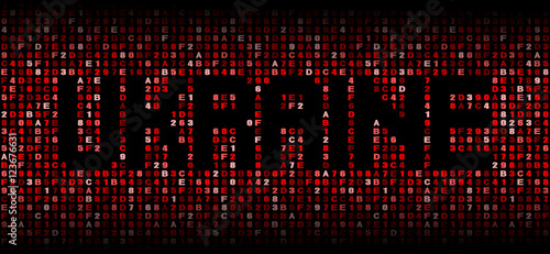 Wallpaper Mural Ukraine text on hex code illustration Torontodigital.ca