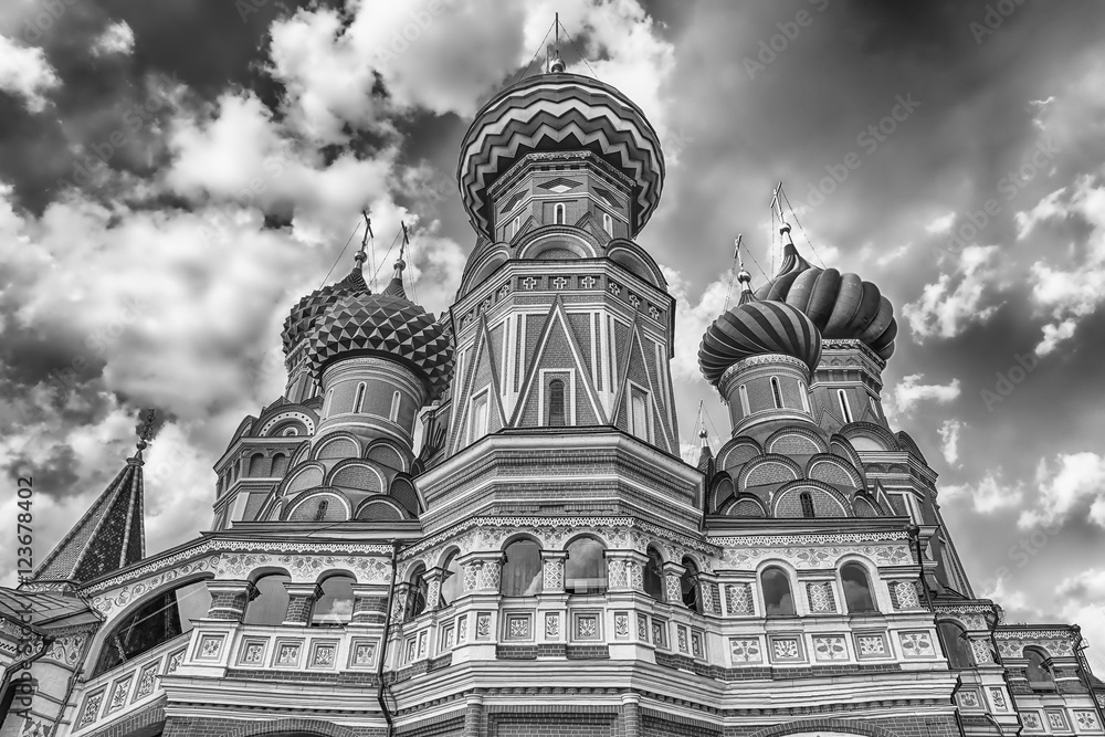 Saint Basil's Cathedral on Red Square in Moscow, Russia