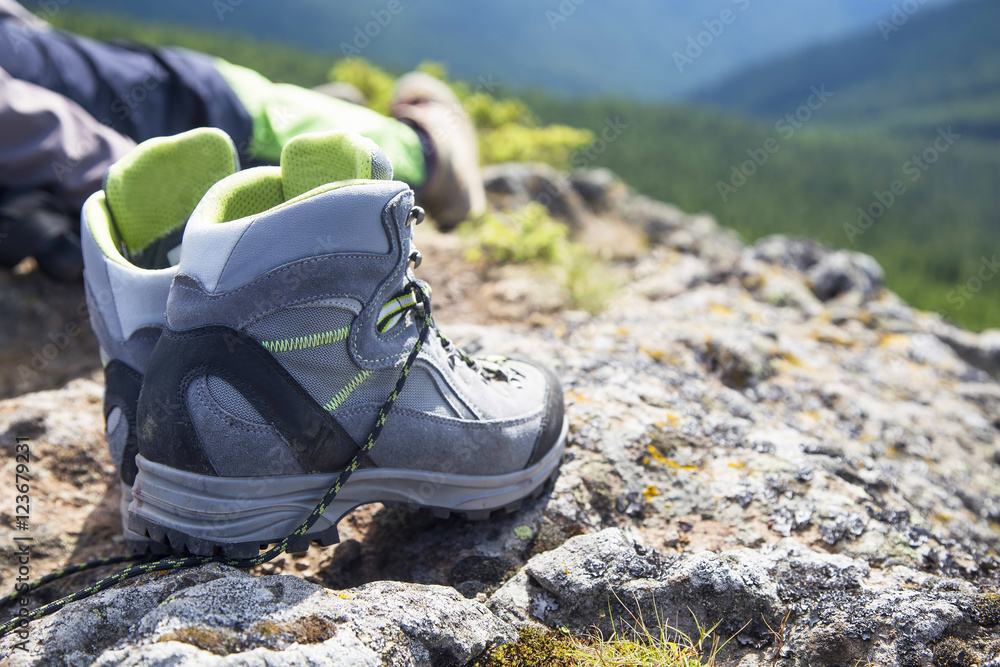 Fototapeta premium Hiking boots