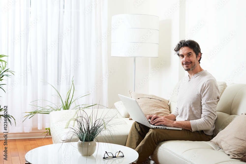 Man with laptop. Man with laptop.