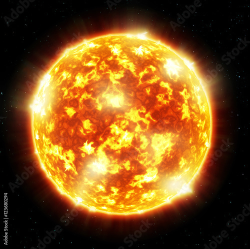 The sun- Elements of this image furnished by NASA