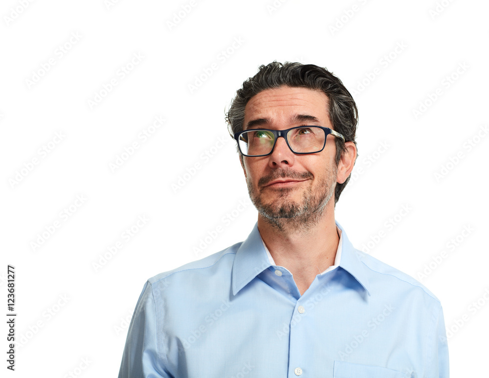 Thinking businessman. Thinking businessman.
