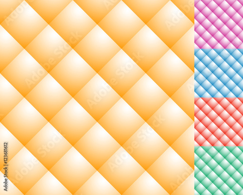 Upholstery like cellular background with shade on squares. Textu
