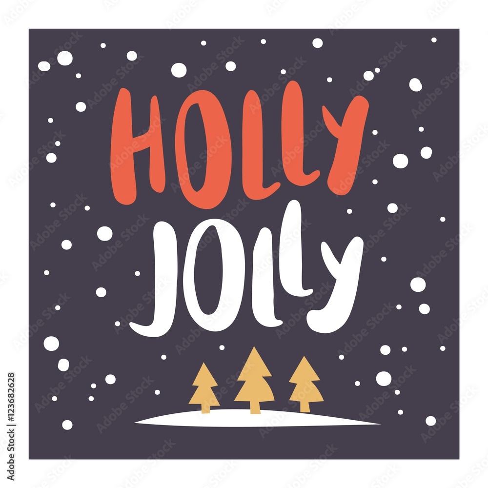 Fototapeta premium New Year greeting card design
