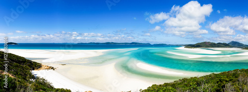 Fotografie, Obraz Panorama Whitsunday Island from the Whithaven Beach, Australia
