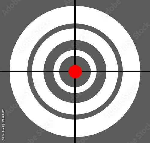 Background with target, reticle, crosshair symbol. Icon for foca photo