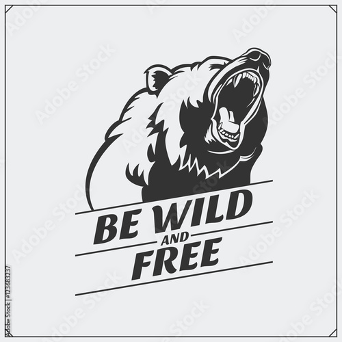 The emblem with bear.