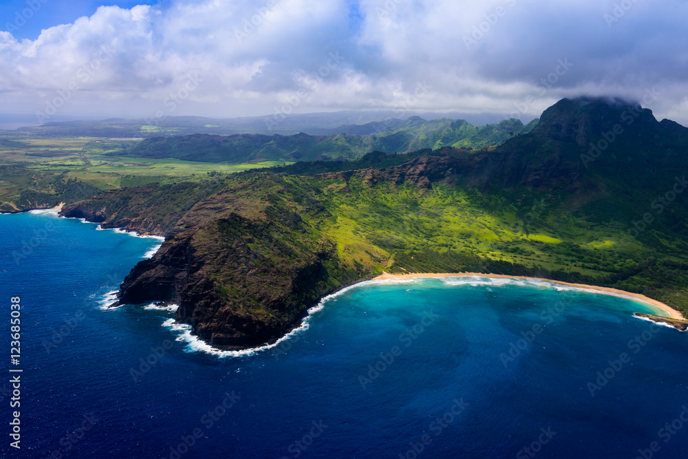 Aerial Hawaiian Coastline