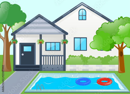 Single house with swimming pool