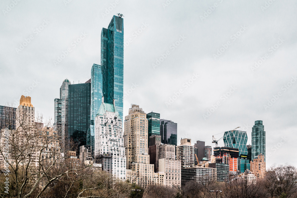 Buildings near Central Park in Manhattan, New York City