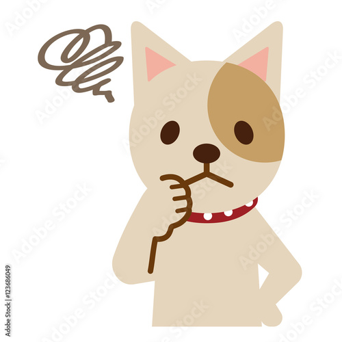 困惑する犬